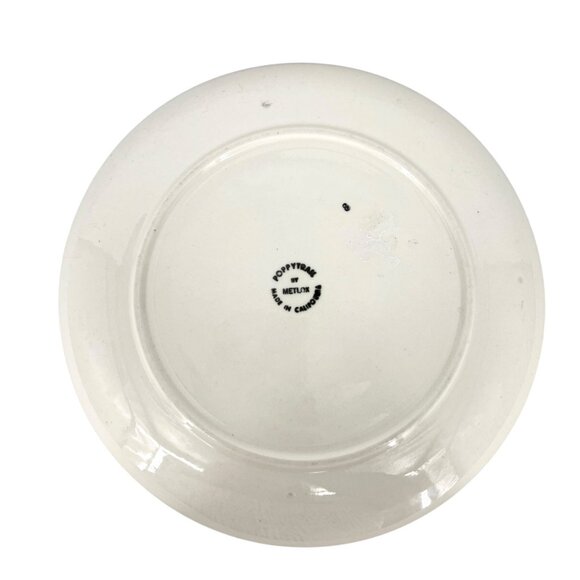 Metlox Poppytrail City Scene Dinner Plates Set Of 2 Vintage California Pottery - Picture 11 of 16